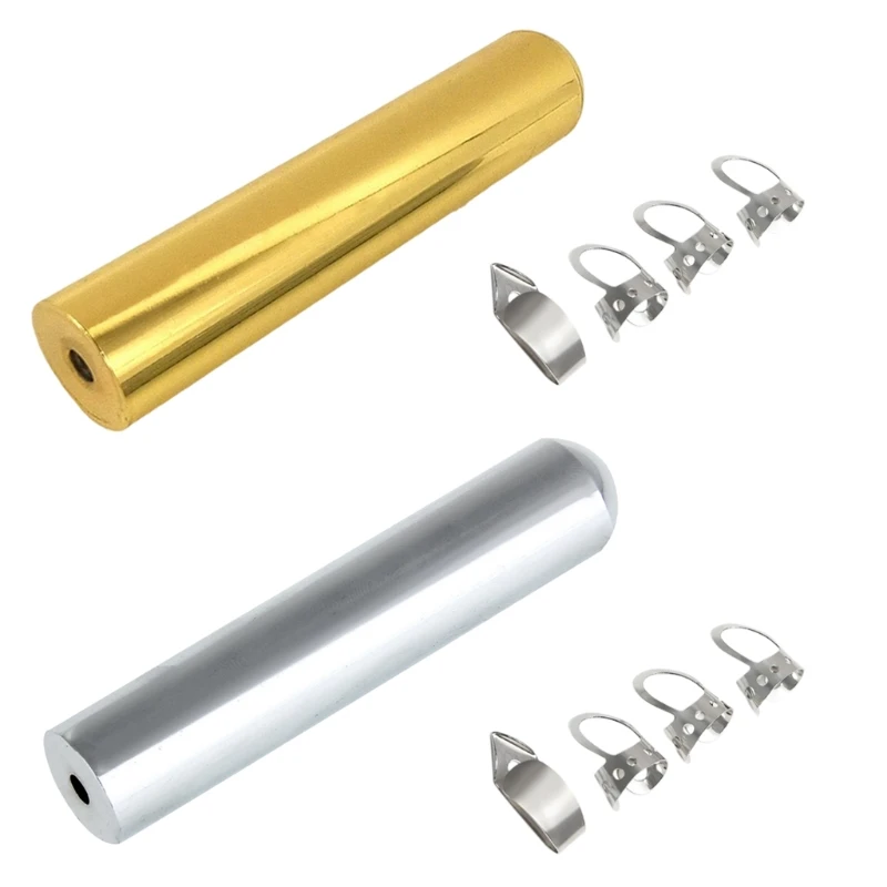 

5 Pcs/Set Stainless Steel Tone Bar with Picks Guitar Lap Slide For Guitar Bass