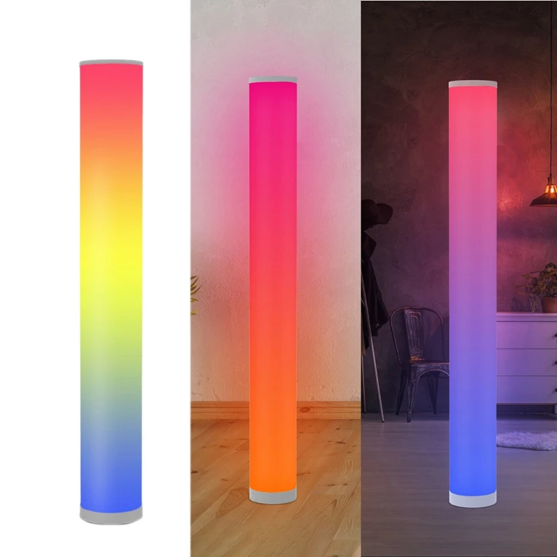

Corner Floor Lamp RGB Color Changing Floor Lamp Colorful Atmosphere Decoration Lamp Dimmable Night Light
