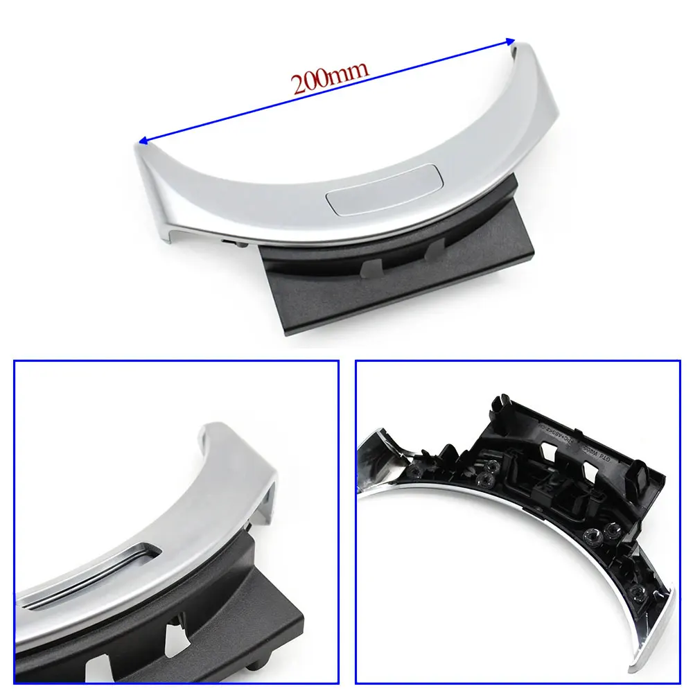 Серебристая карбоновая крышка подлокотника для Mercedes Benz C W205 GLC Class W253 2056803407