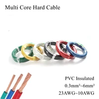 bvr rv multi strand core wire pvc insulated copper electric hard line flexible soft electronic light power cable flame retardan