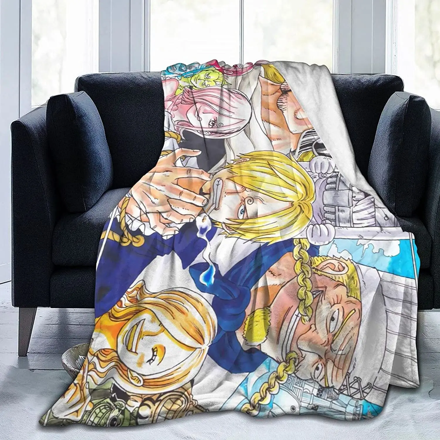 

Vinsmoke Sora Fluffy Soft and Comfortable Blanket, Anime Warm Embrace of Sympathy