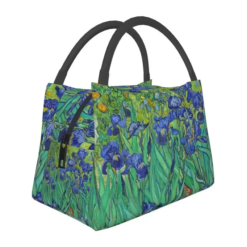 

Vincent Van Gogh Thermal Insulated Lunch Bags Men Art Flowers Painting Portable Lunch Tote for Outdoor Picnic Meal Food Box