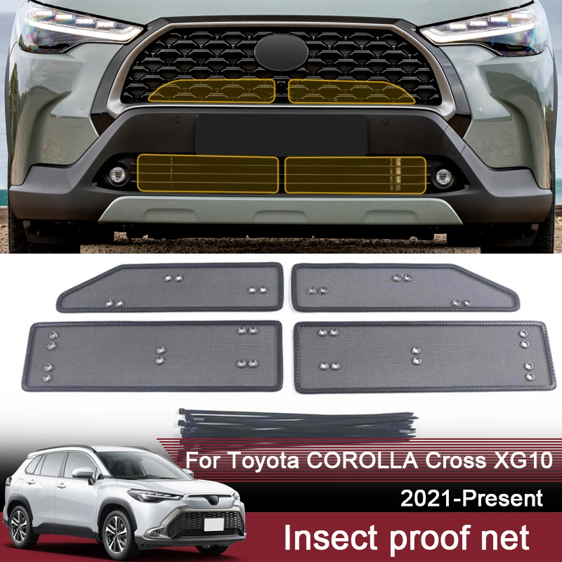 

Автомобильная сетка с защитой от насекомых для Toyota Corolla Cross XG10 2021-2025, крышка резервуара для воды, защитная сетка для гонок, аксессуары для кон...