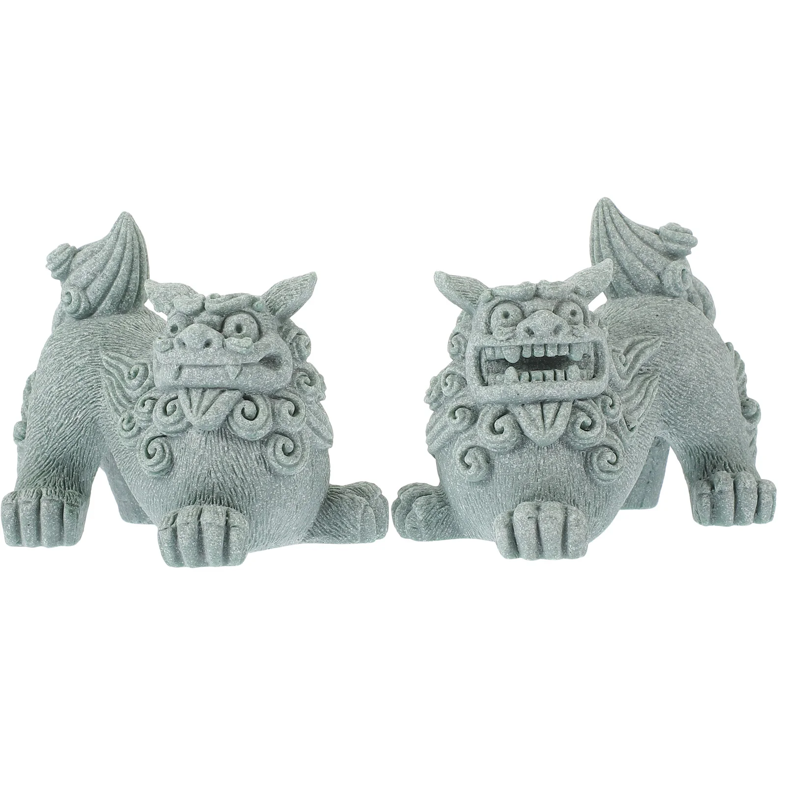 

Birthday Decoration Girl Lion Ornament Statue Prop New Chinese Style Landscaping Miniature Flower Pot