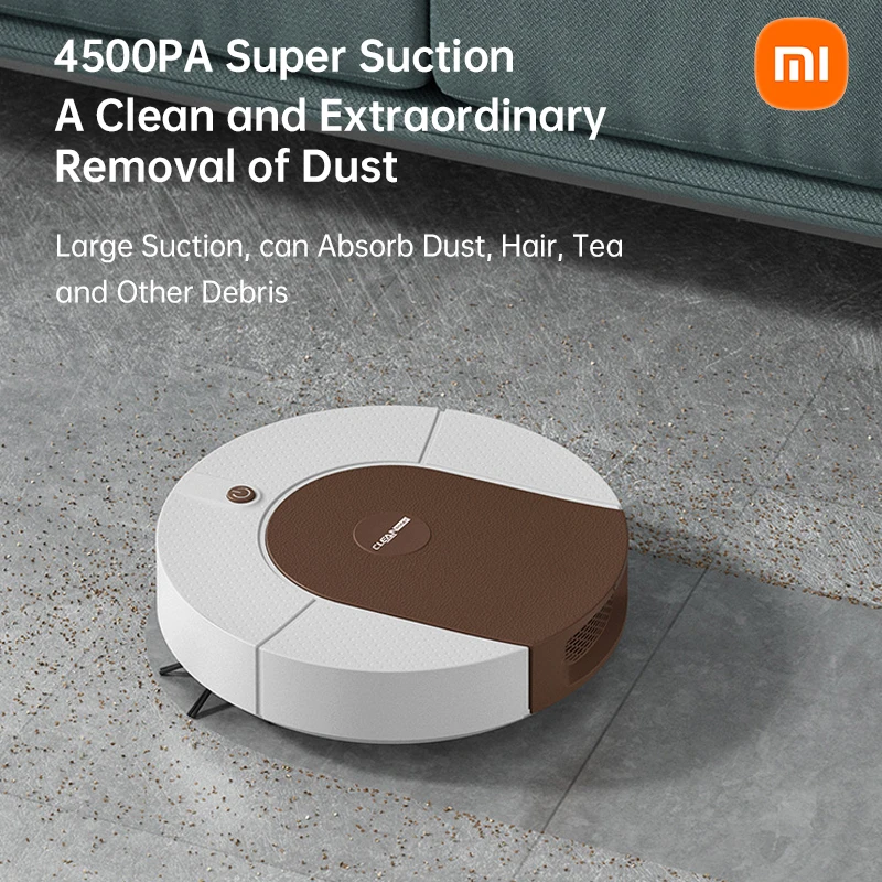 

Xiaomi 4500PA 3 IN 1 Robot Vacuum Cleaner Sweep and Wet Mopping Floors Wireless Floor Machine USB Reharge Sweeping Robots