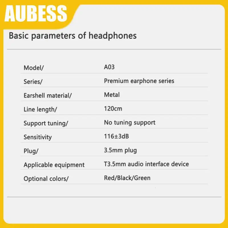 

Headphones Wired New Sport Earphones Subwoofer Hifi Earbuds For Samsung Music Headphones High Quality Metal Earphone With Mic