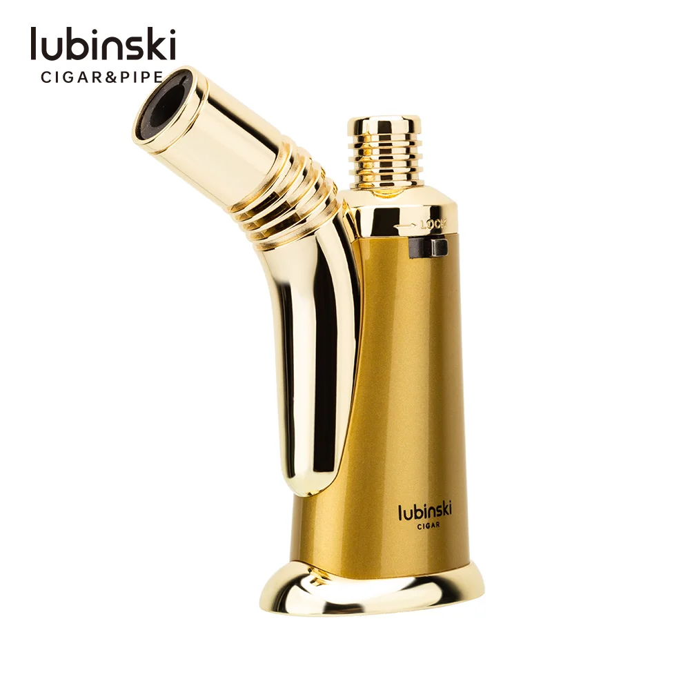 Фото Аксессуары для курительной зажигалки Lubinski, высокотемпературная зажигалка с синим пламенем и двойным прямым ударом №1