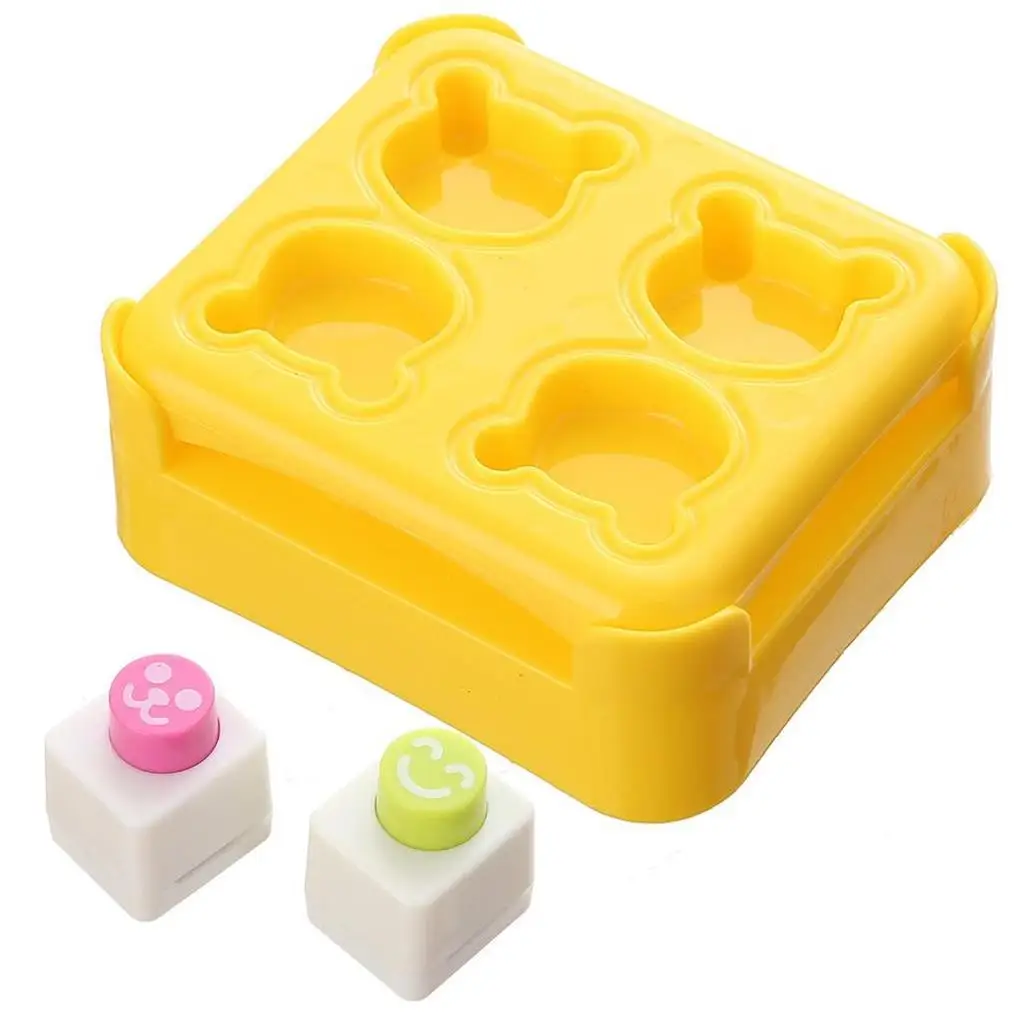 

Rice Ball Mold Sushi Embossing Mold Cute Bear Rice Ball Mold for Home Kitchen Cute Bear-shaped Rice Sushi Mold Nori Cutting Tool