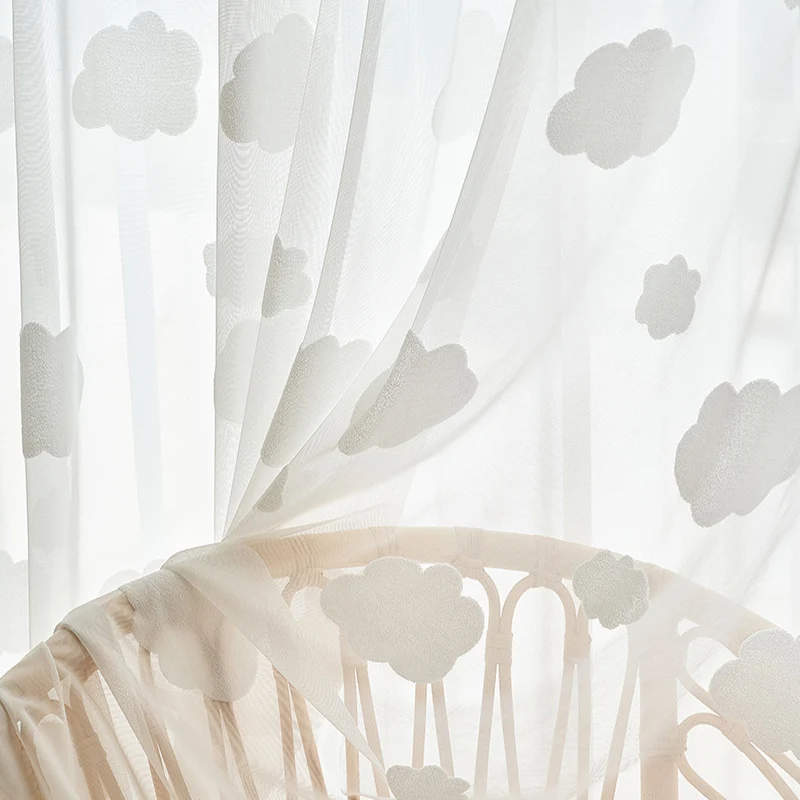 Роскошные однотонные тюлевые занавески для досуга FISH TOWN элегантные прозрачные