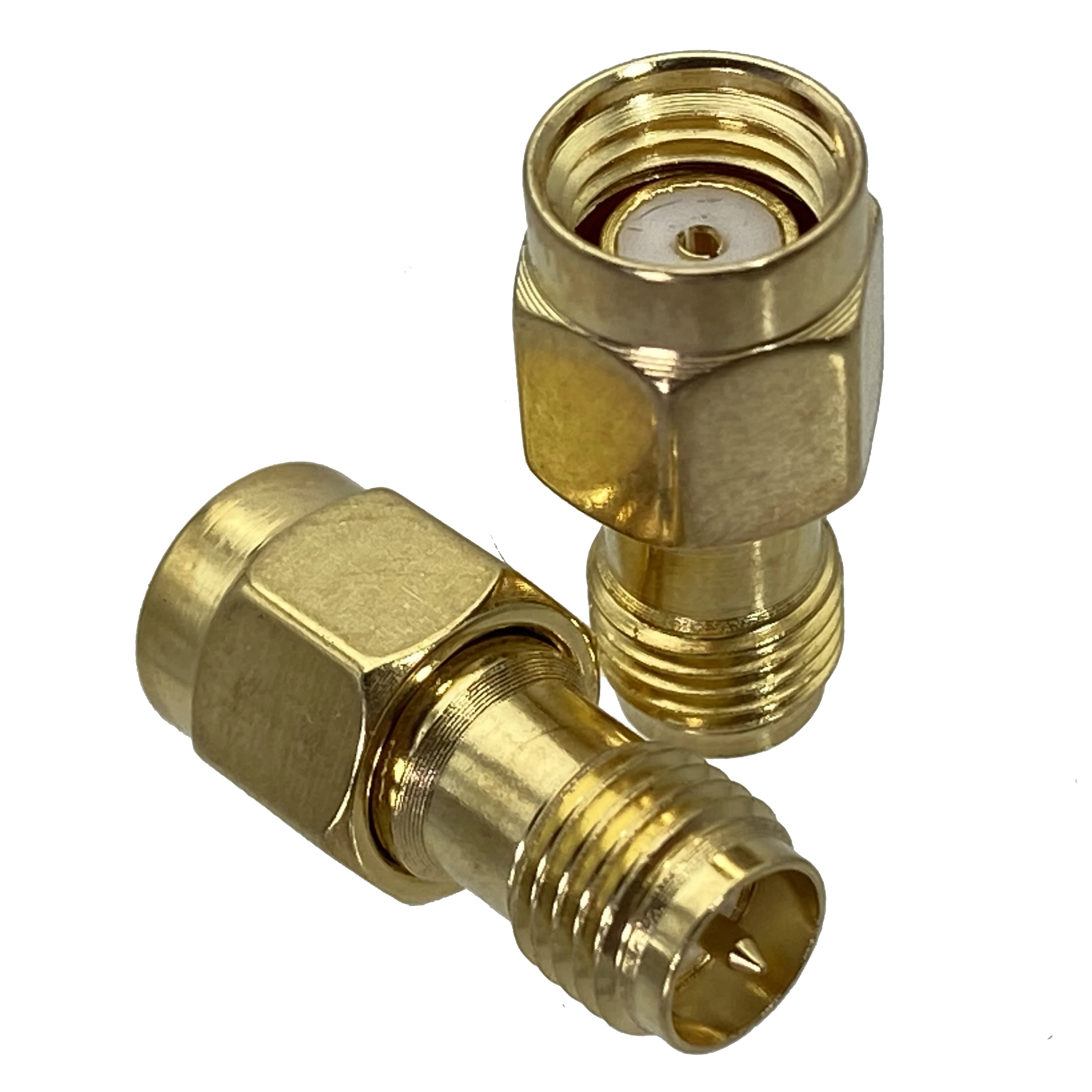 

1Pcs RP SMA male jack center to RP SMA female plug in series RF Coaxial adapter connector Wire Terminals 50ohm