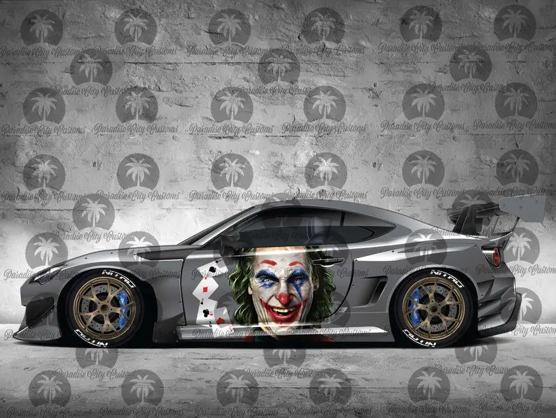 

Наклейка на автомобиль в стиле супергероев злодей, универсальный размер, виниловая накидка