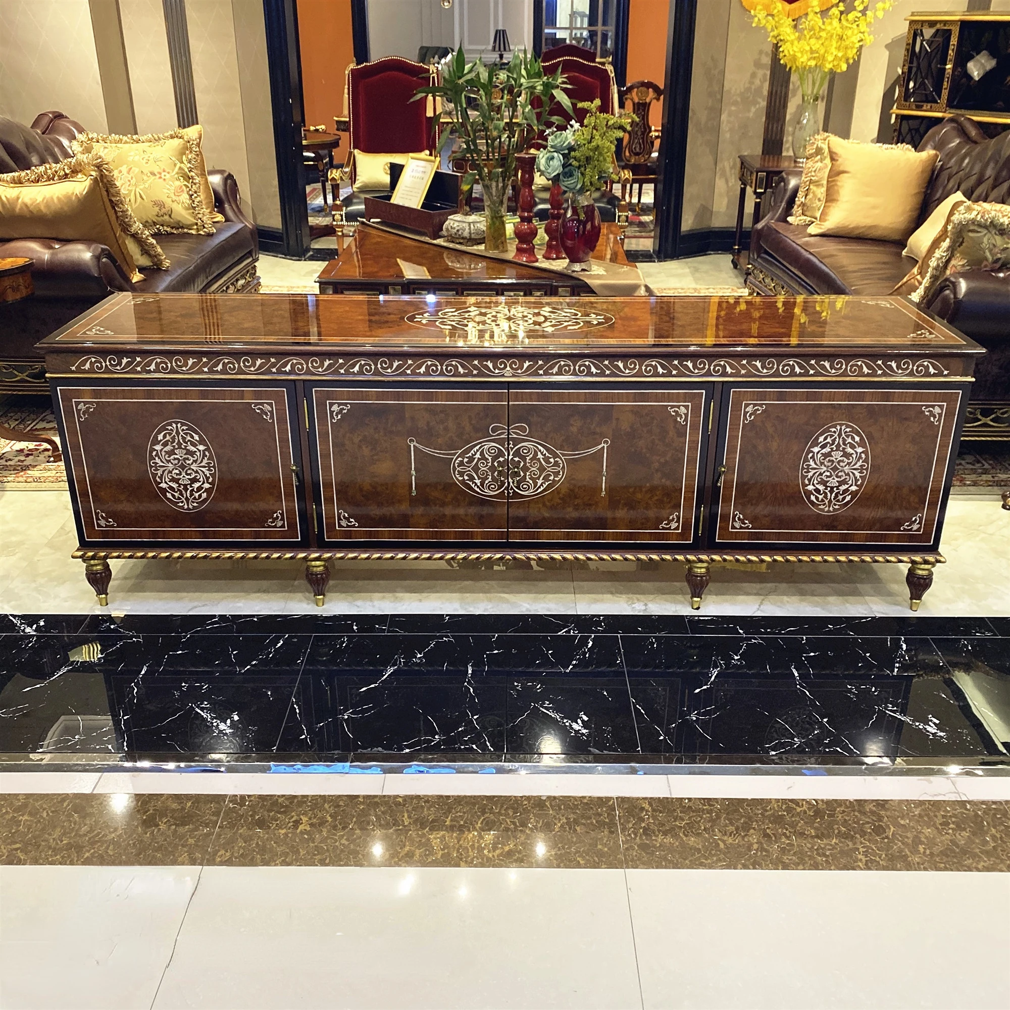 Шкафчик для телевизора шкафчик кино и телевидения британский классический