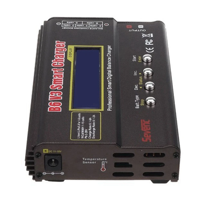 Балансное зарядное устройство B6 V3 для LiHv Lipo NiMh Li-Ion RC Зарядное FPV Дрон Автомобиль