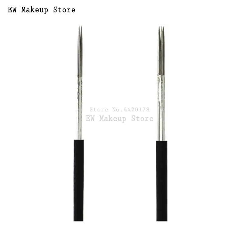 

Оптовая продажа 100 шт. круглые мануального татуажа бровей, иглы для бровей, круговые иглы татуировки для татуировки ручная ручка для перманентного макияжа туман оттенок лезвие