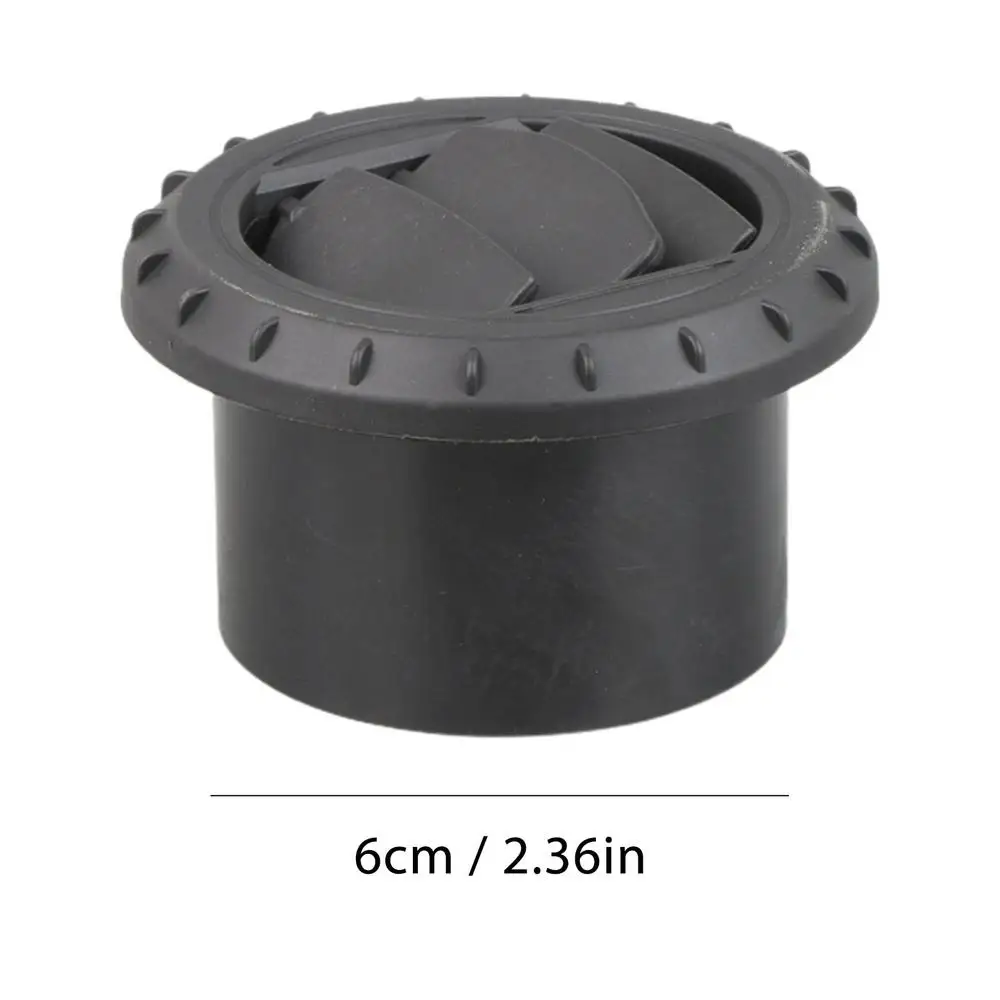 

60 мм 75 мм эргономичный дефлектор для вентиляционного отверстия, вращающийся черный цвет, автозапчасти для автомобиля, автобуса, RV ATV