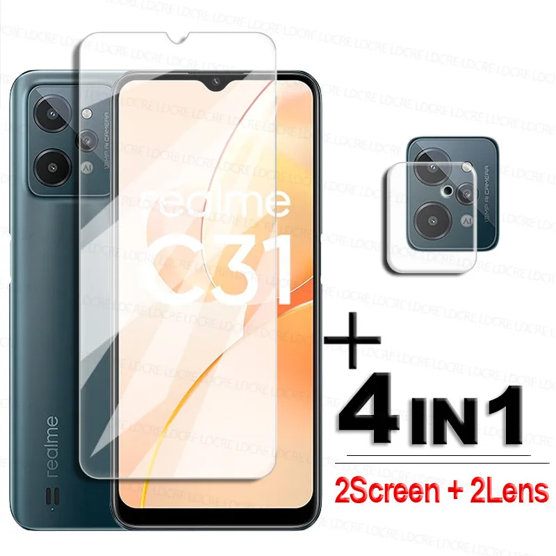 

2.5D Clear Glass For Realme C31 Screen Protector Realme C31 Tempered Glass For Realme C31 C35 C25s C25Y C25 C21 9H Lens Film