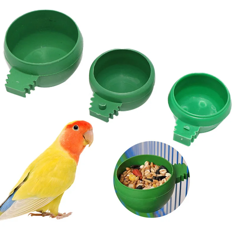 

Универсальная пластиковая миска для птиц, емкость для еды, миска для воды, кормушка для голубей, птиц, клетка, песок, емкость, держатель для кормления питомцев, инструмент для кормления