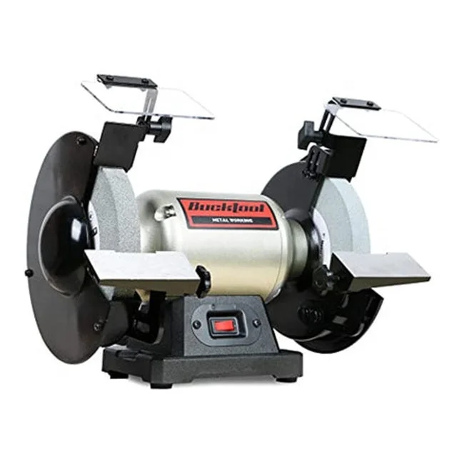 3/4 Hp 1750 RPM Professional Wobble-free Table Wheel Grinder 8-Inch High-Speed Bench Grinder