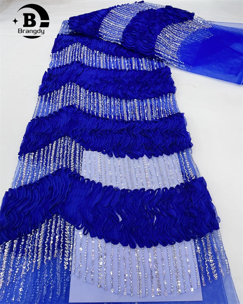 Кружевная ткань Brangdy с блестками для свадьбы