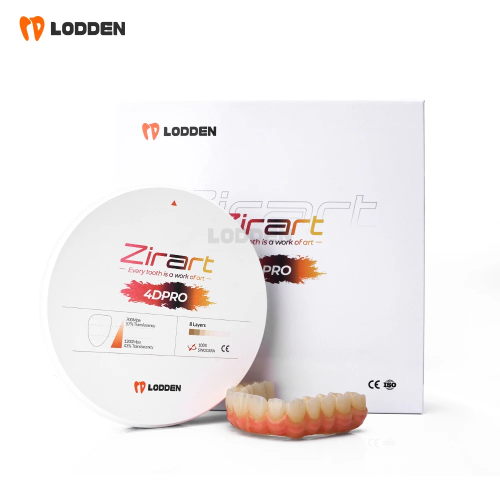 Lodden 4D PRO Циркониевый блок 8-слойный стоматологический многослойный циркониевый диск для открытой системы CAD CAM 98 мм 100% материал Sinocera (art.: 3920ca0ffeca4) - 3920ca0ffeca4