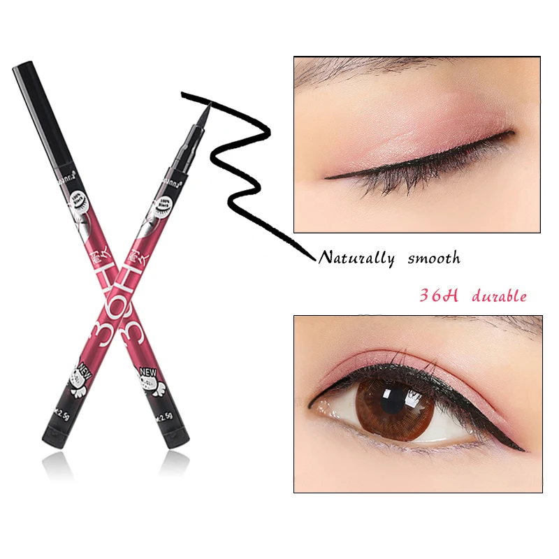 

Hot Professional Super Waterproof Liquid Eyeliner Black Pen MakeUp Tools Durable Beauty Big Eye Liner Pencil No Smudge Cosmetic