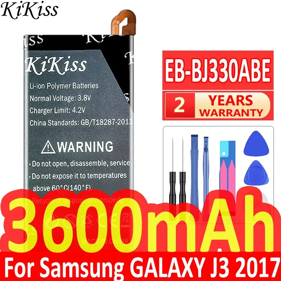 Аккумулятор KiKiss EB-BJ330ABE 3600 мАч для Samsung Galaxy J3 2017 SM-J330 J3300 SM-J3300 SM-J330F J330FN J330G SM-J330L