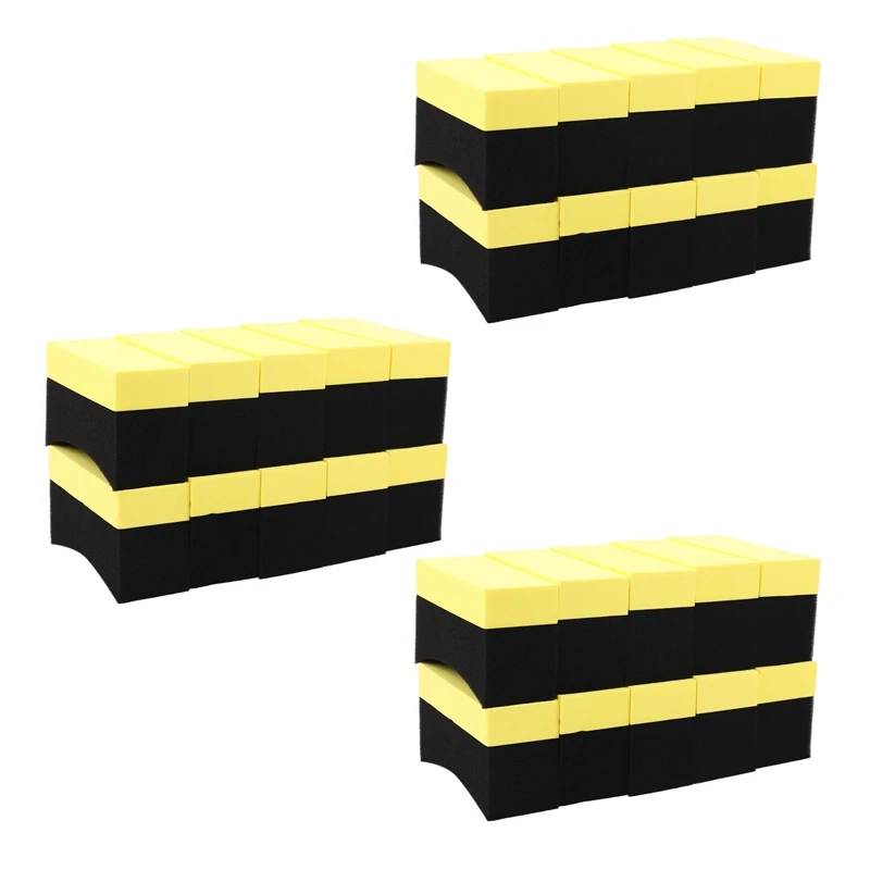 

30 шт., U-образная Полировочная губка для чистки автомобиля