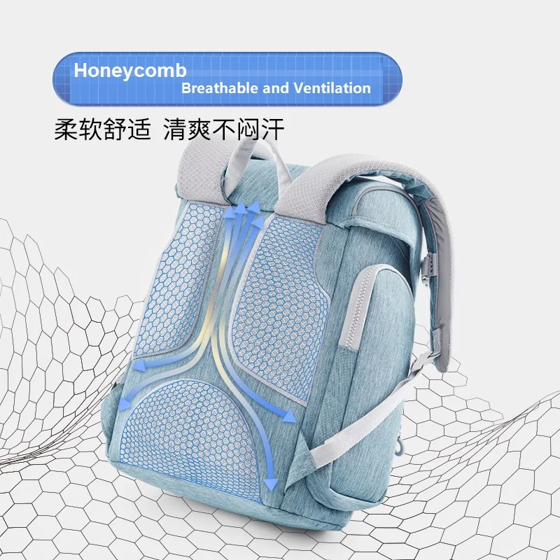 Новый обновленный детский Светящийся рюкзак Xiaomi 90FUN вместительная