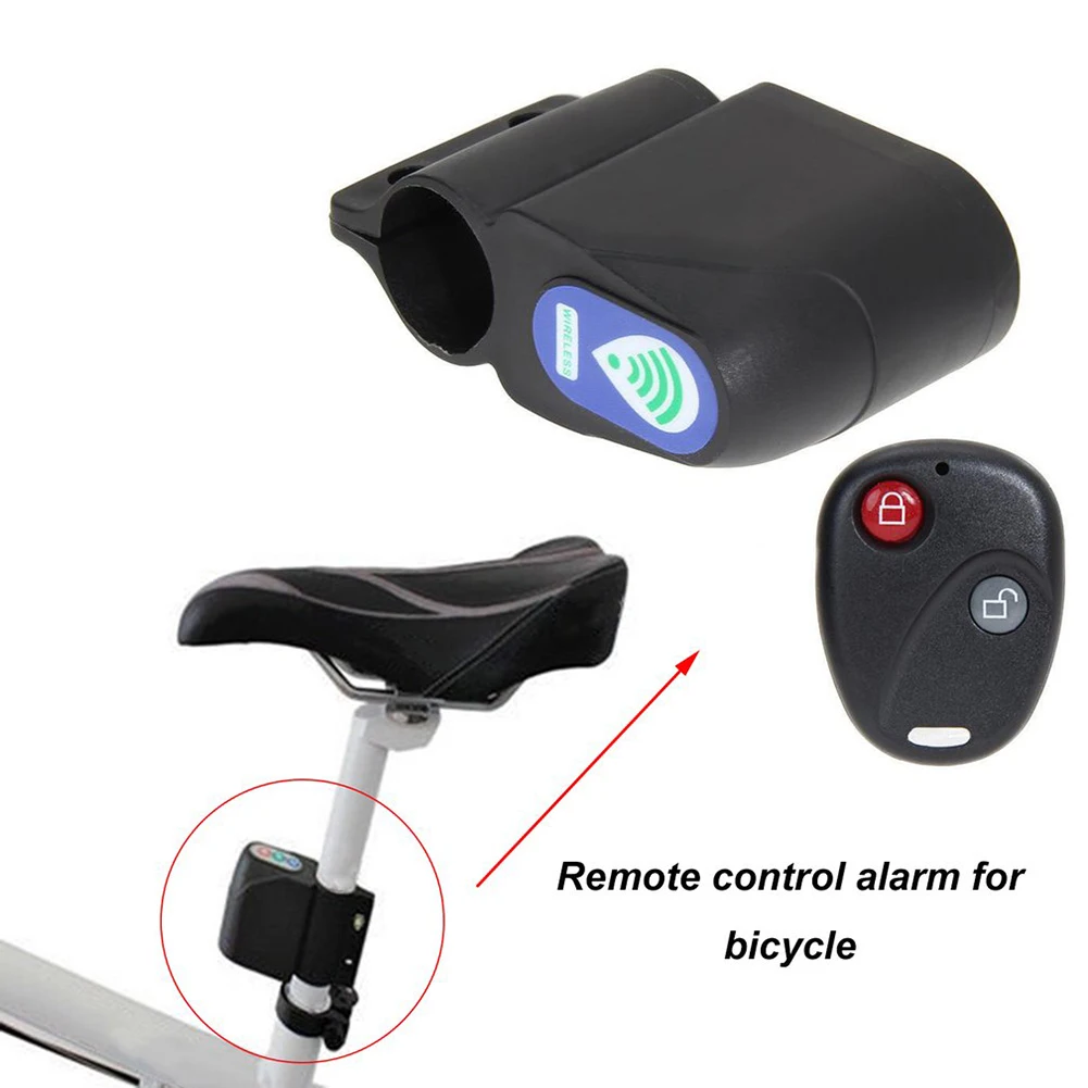

Wireless Bike Alarm Waterproof Motorcycle Electric Bicycle Security 105 DB Anti Lost Warning Alarm Sensor With Remote Controller