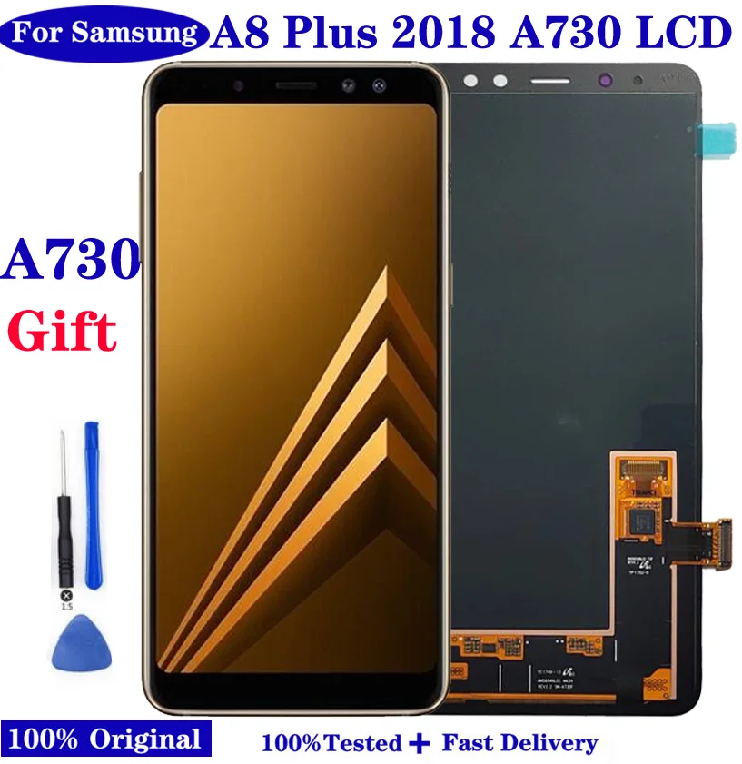 6 0 ''Оригинальный ЖК-дисплей для Samsung Galaxy A8 Plus 2018 дисплей A730 A730F SM-A730F A730DS