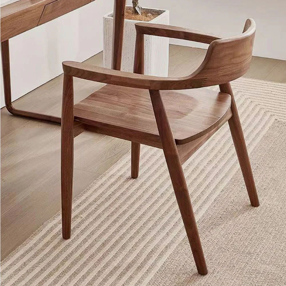 

Nordic Solid Wood Dining Chairs Restaurant Kitchen Armchair Conference Dining Chairs Luxury Minimalist Muebles Home Decoration