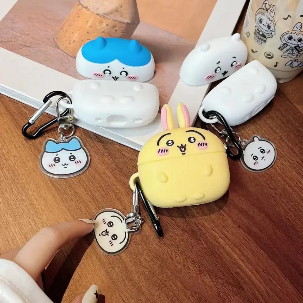 Фото Защитный чехол Kawaii Chiikawa для Airpods Hachiware Usagi, милый чехол для беспроводных Bluetooth-наушников Apple 1 2 3 4 Pro, подарки для девочек №5