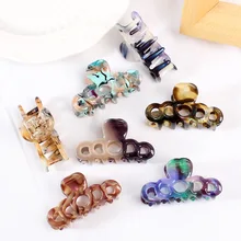 Vintage Fashion Mini High Quality Acetate Hair Clips Geometric Cutout Women's Hair Clips Girls Hair Accessories Gift