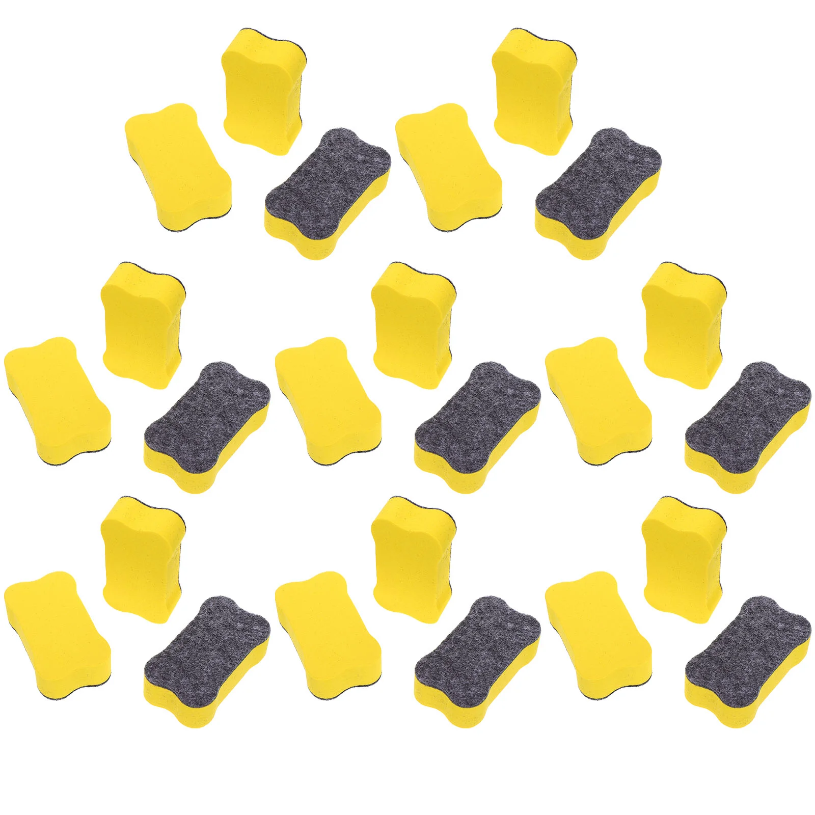 

Ластики для белой доски, Эва, фетровые, в форме кости, 24 шт.