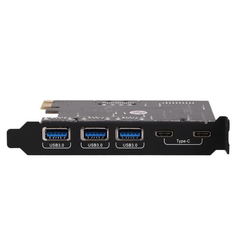 

7-Port Pci Expansion Card , Expand Three Usb 3.0 A Ports And Two Usb 3.0 C And Internal Usb 3.0 20-Pin With 15-Pin Power Connect