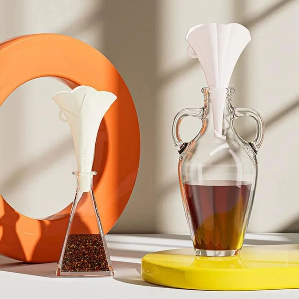 Складные воронки Cherry Blossom в форме цветка воронка для бутылки с уксусом маслом и