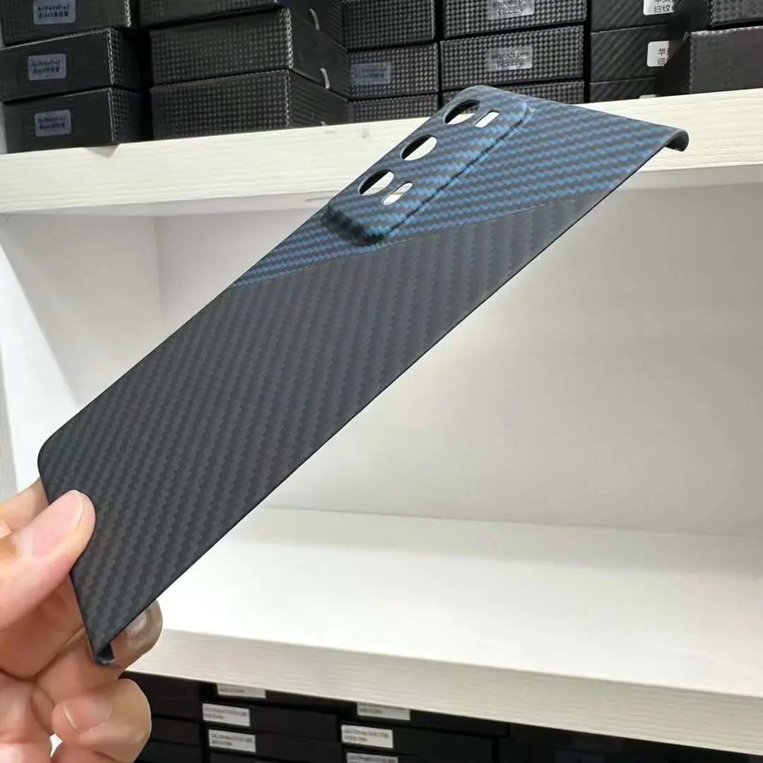 Натуральный чехол из углеродного волокна для Honor Magic V2 VS матовое арамидное