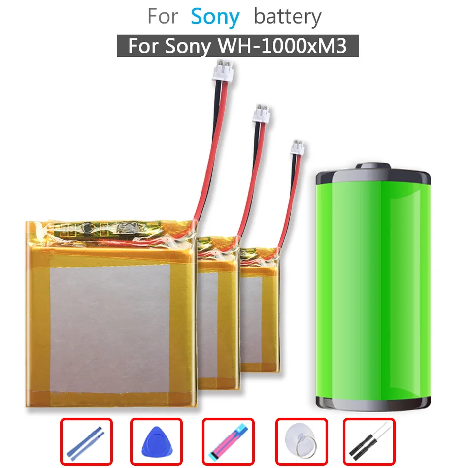 

1200mAh WH1000XM3 Battery for Sony WH-1000XM3 WH-XB900N WH-CH710N Batteria + Tracking Number