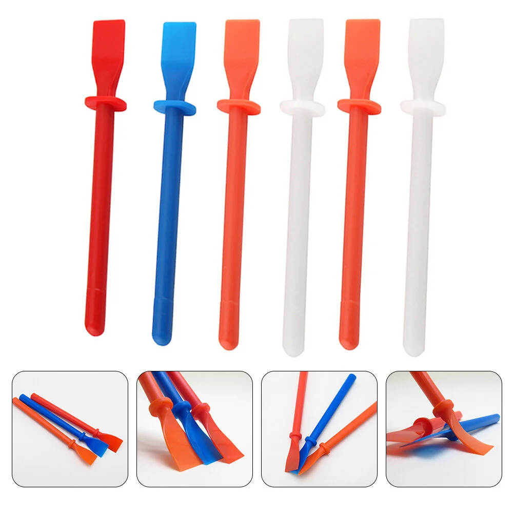 

6pcs Handheld DIY Leathercrafts Glue Spreader Portable Smear Glue Spreader