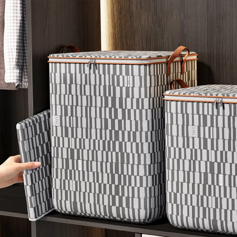 

Large Capacity Quilt Dust-proof Bag Foldable Household Wardrobe Portable Moving Quilt Storage Bags Waterproof Clothes Organizer