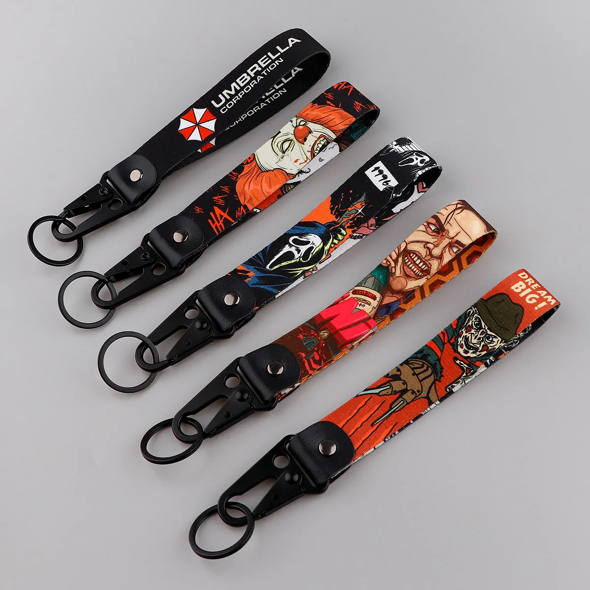 Halloween Decorations Horror Movie Series Key Fobs Holder Keychain for Motorcycles Key Tag Keyring Cool Chaveiro Accessories images - 6