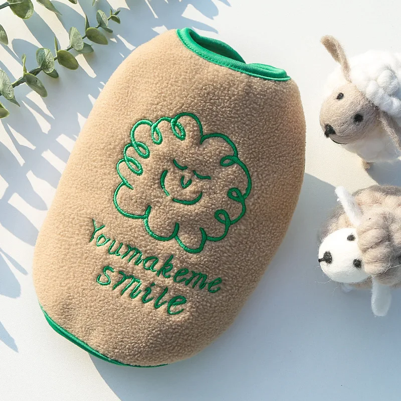 Жилет с открытыми пуговицами для домашних животных теплая зимняя одежда