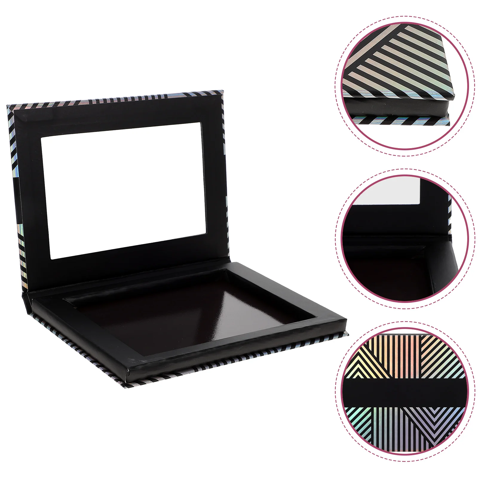 

Makeup Empty Eyeshadow Mirror Refillable Lipstick Container Storage Box Case Square Pans Diy Pallet Double Sided Holder