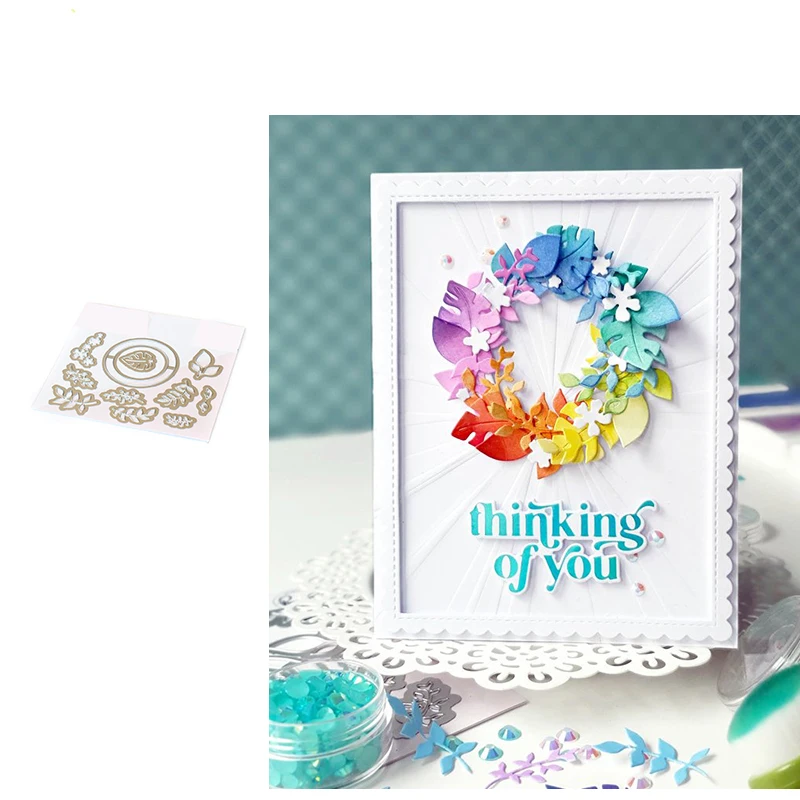 

Металлическая высечка Pretty Wreath, Новое поступление 2022, формы «сделай сам», скрапбукинг, изготовление бумаги, режущие изделия, шаблон, карта ру...