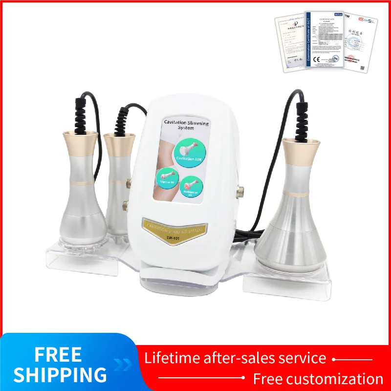 

Cavitation RF Vacuum Machine 3IN1 80k Weight Loss Skin Tightening Cellulite Remover Body Sculpting Liposuction Fat Burn Device