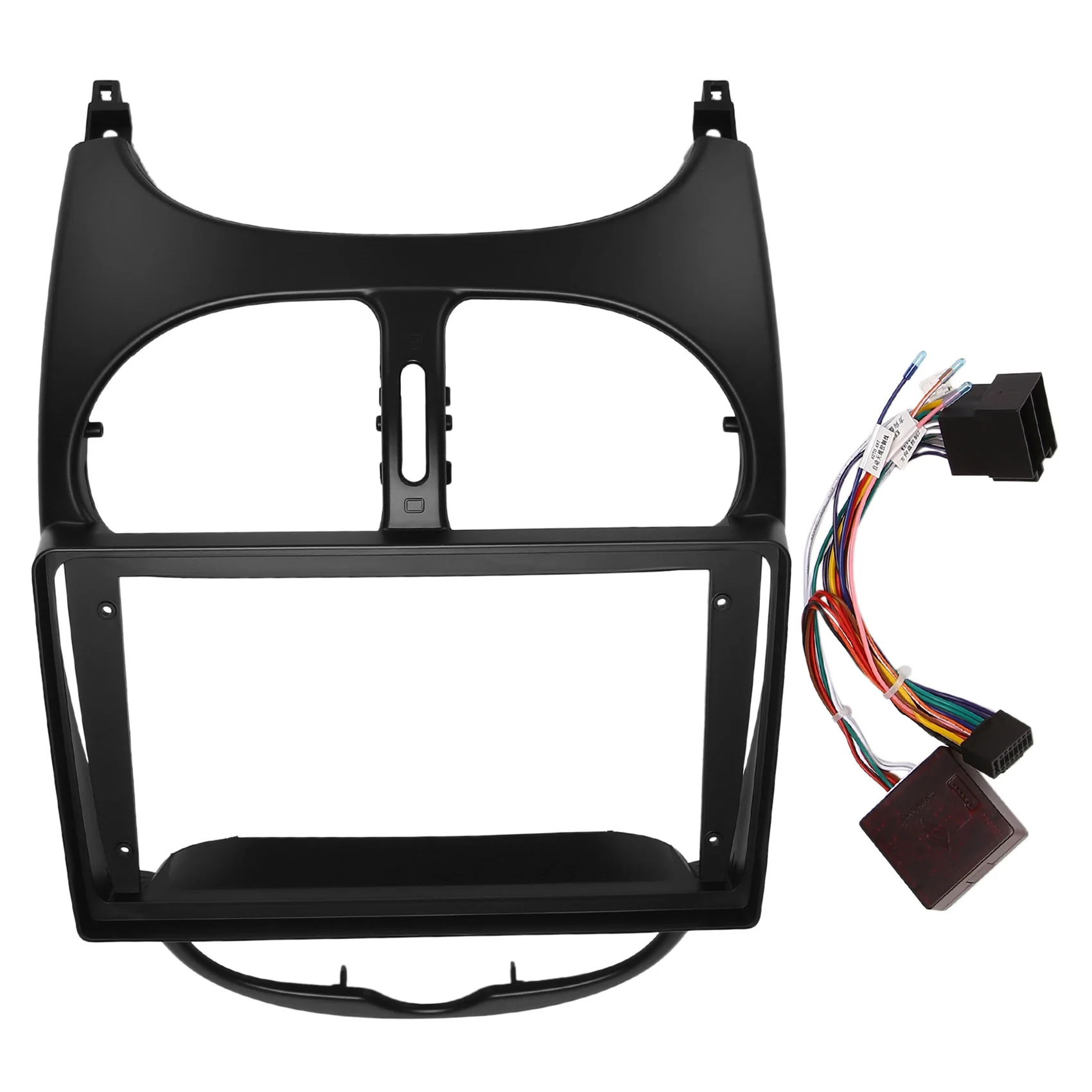 

Car Radio Fascia Panel Frame CD DVD Dash Audio Cover Trim with Frame Cable Canbus for PEUGEOT 206 2000-2006