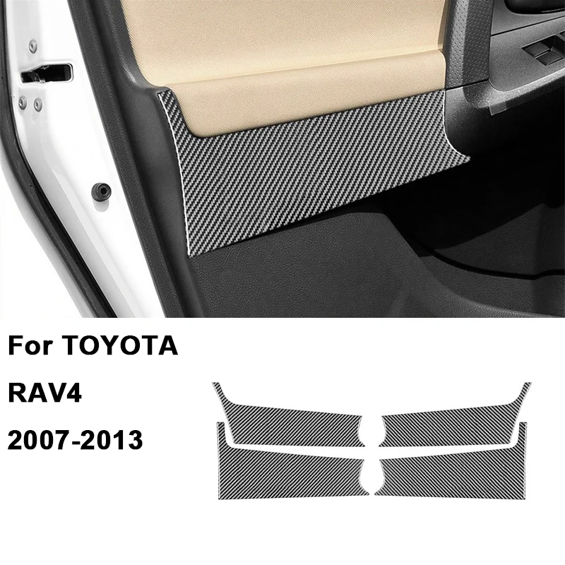 

Для TOYOTA RAV4 2007-2013 углеродное волокно, внутренняя противоударная панель, декоративная наклейка, аксессуары для интерьера