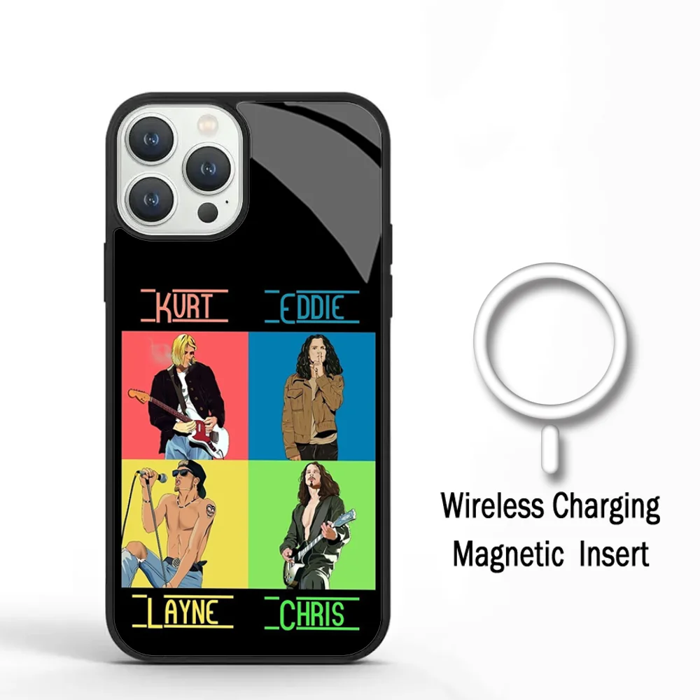 Жемчужный чехол для телефона J-Jam рок-группы IPhone 11 12 13 14 15 Plus Pro Max зеркальный