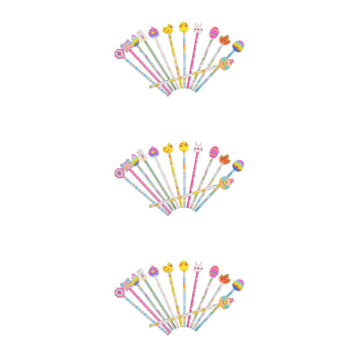 

36 Pcs Kids Wood Pencils Drawing Pencils Pencils Bulk Preschoolers Kids Erasers Easter Lightweight Score