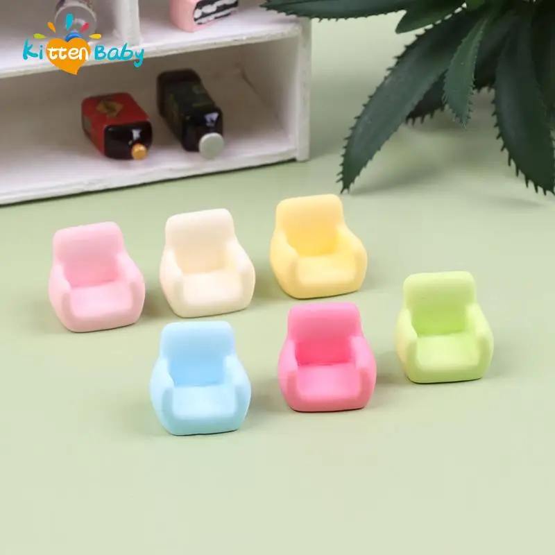 

1/12 Dollhouse Miniture Simulation Sofa Mini Sofa Armchair Doll House Furniture Role Play Accessory Kids Play Toy